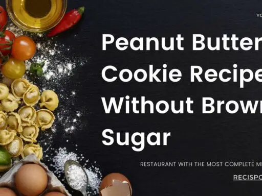 Peanut Butter Cookie Recipe Without Brown Sugar