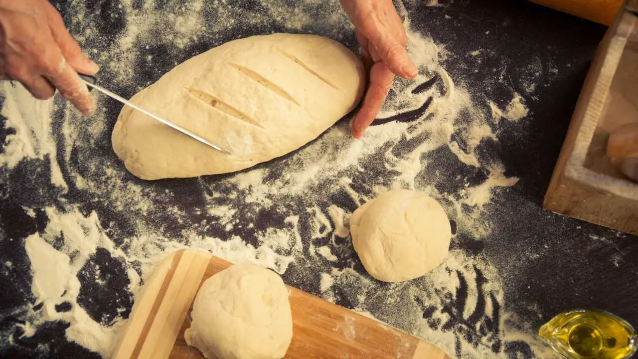 Orange White Simple Creative Basic Homemade Bread Receipe YouTube Thumbnail